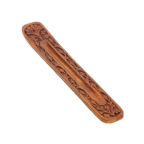 Engraved Wooden Incense Holder