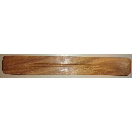 Gooved Wooden Incense Holder