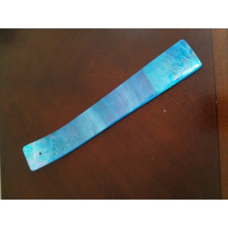 Blue Glass Incense Holder